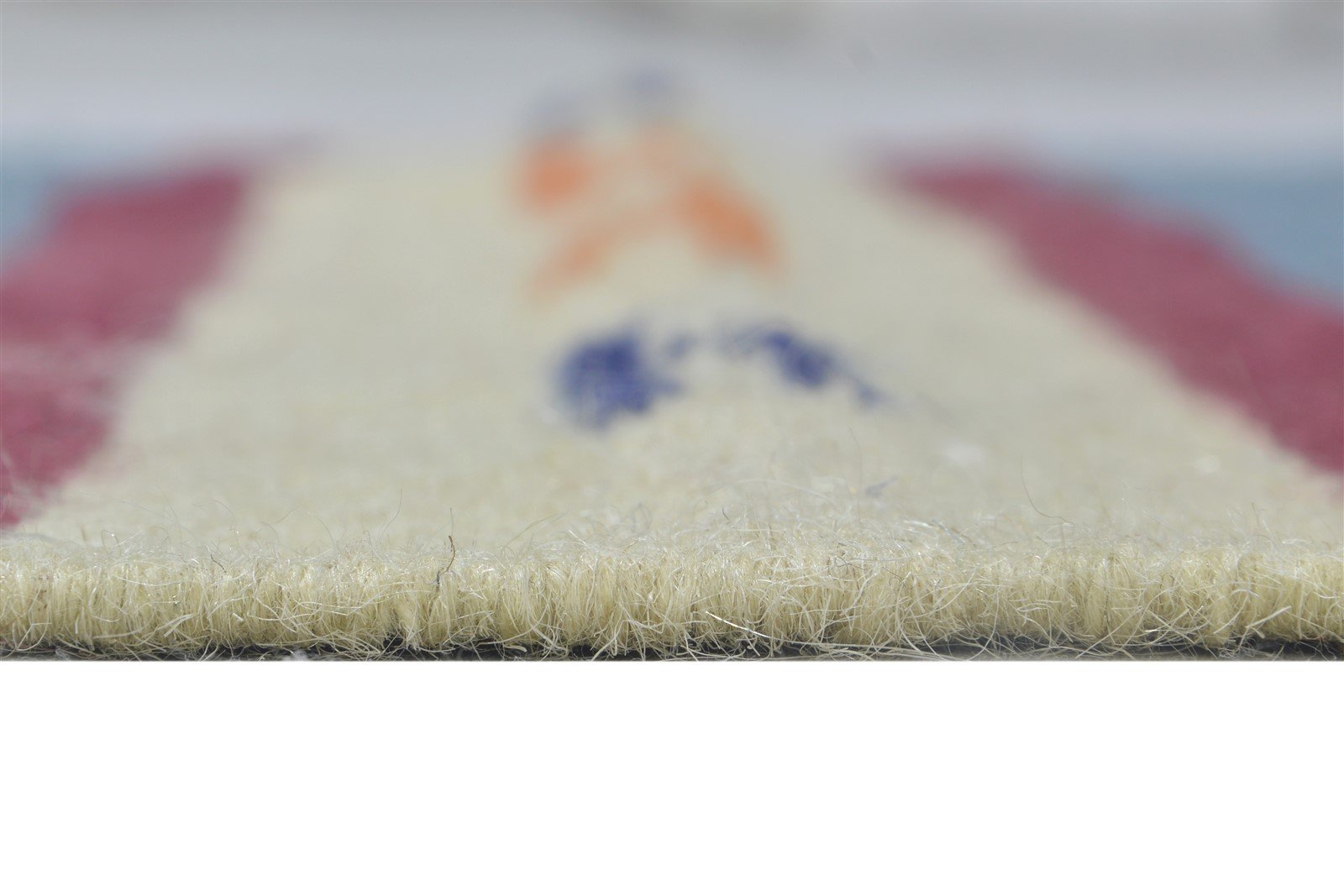 Blue Wool Rug 3' X 5' Persian Dhurrie Southwestern Tribal Small Carpet 7864383275157