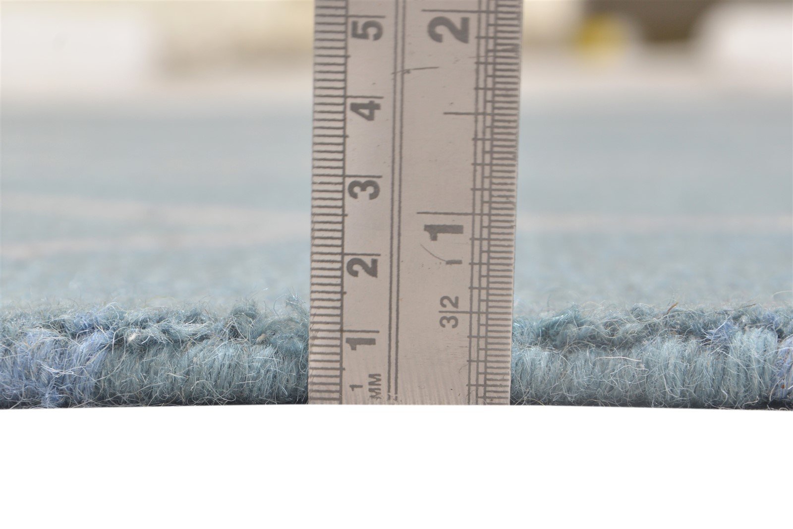 Blue Wool Rug 5' X 8' Modern Hand Tufted Moroccan Trellis Room Size Carpet 7864097439893