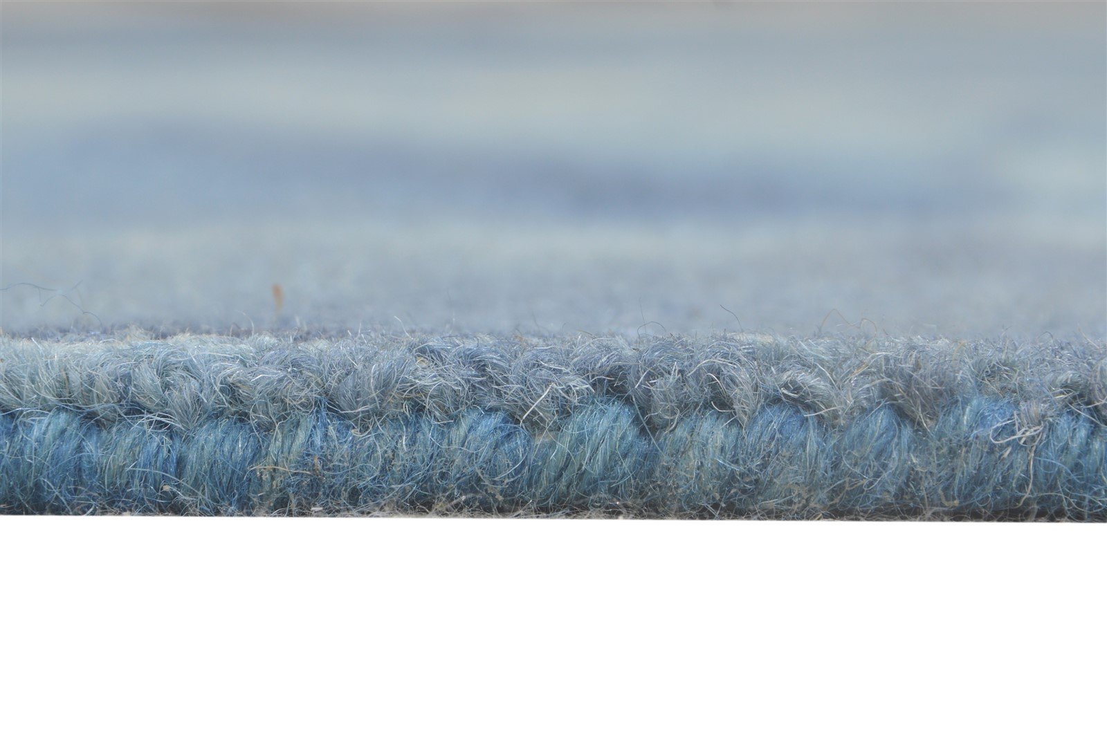 Blue Wool Rug 5' X 8' Modern Hand Tufted Shibori Tie Dye Room Size Carpet 7865203425429