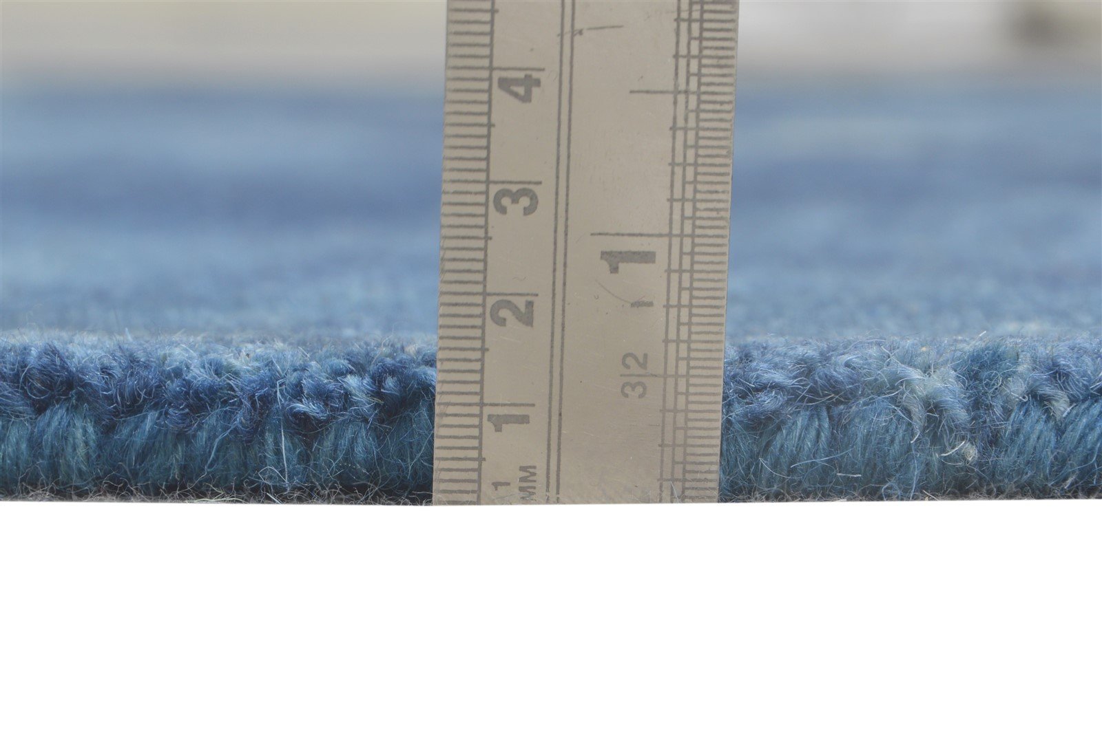 Blue Wool Rug 5' X 8' Modern Hand Tufted Shibori Tie Dye Room Size Carpet 7865203687573