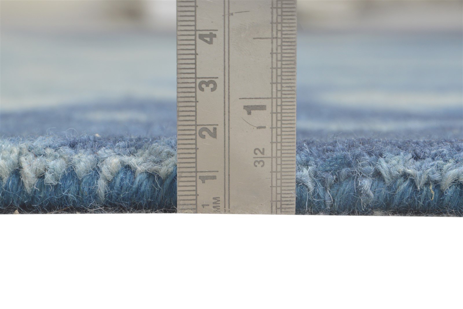 Blue Wool Rug 5' X 8' Modern Hand Tufted Shibori Tie Dye Room Size Carpet 7865204408469