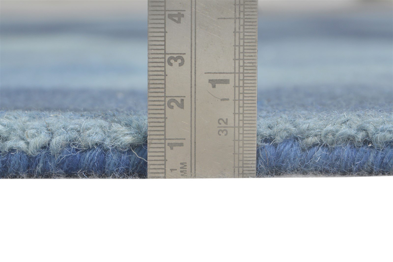 Blue Wool Rug 5' X 8' Modern Hand Tufted Shibori Tie Dye Room Size Carpet 7865205358741