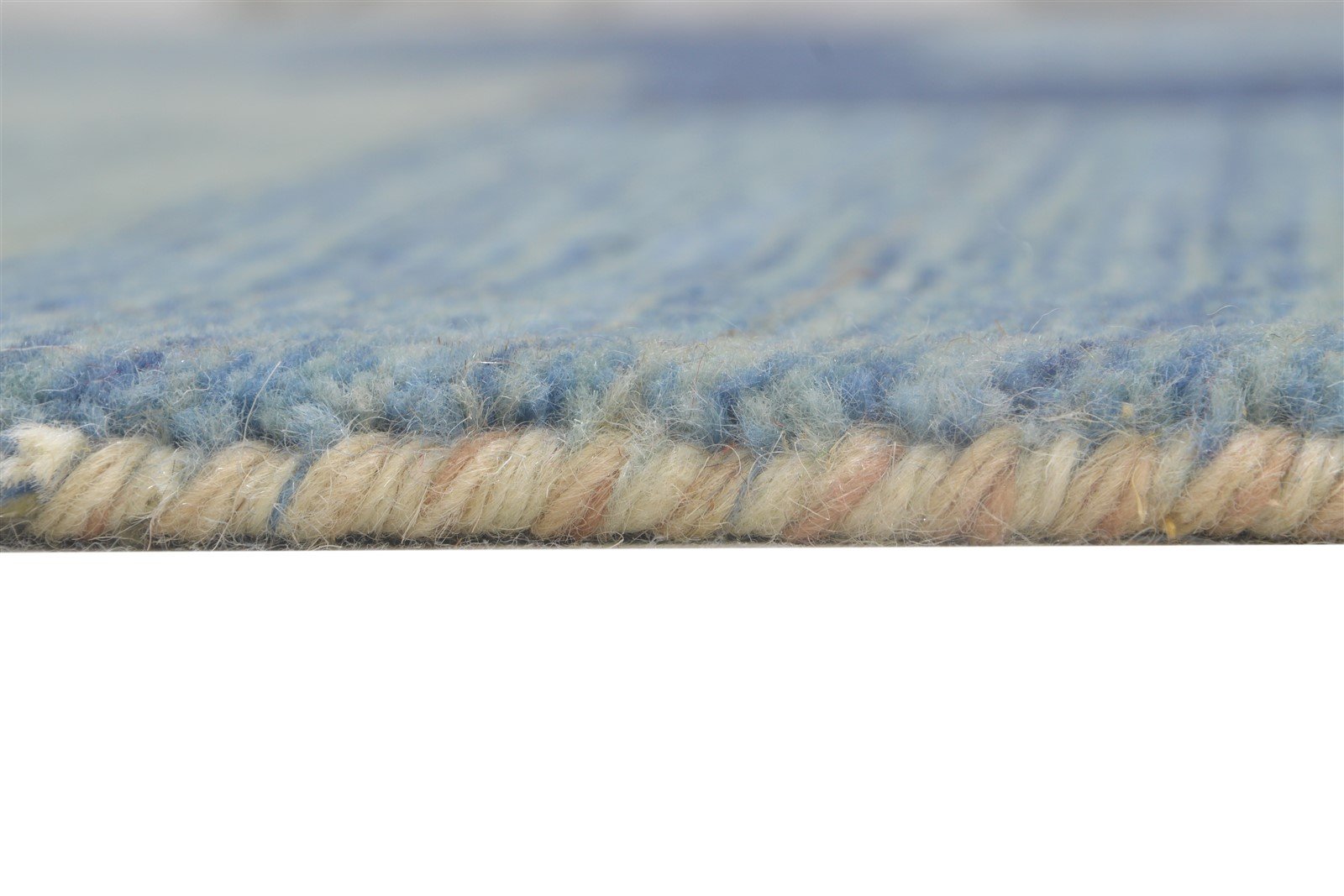 Blue Wool Rug 6' X 8' Persian Hand Woven Gabbeh Southwestern Room Size Carpet 7864180670613