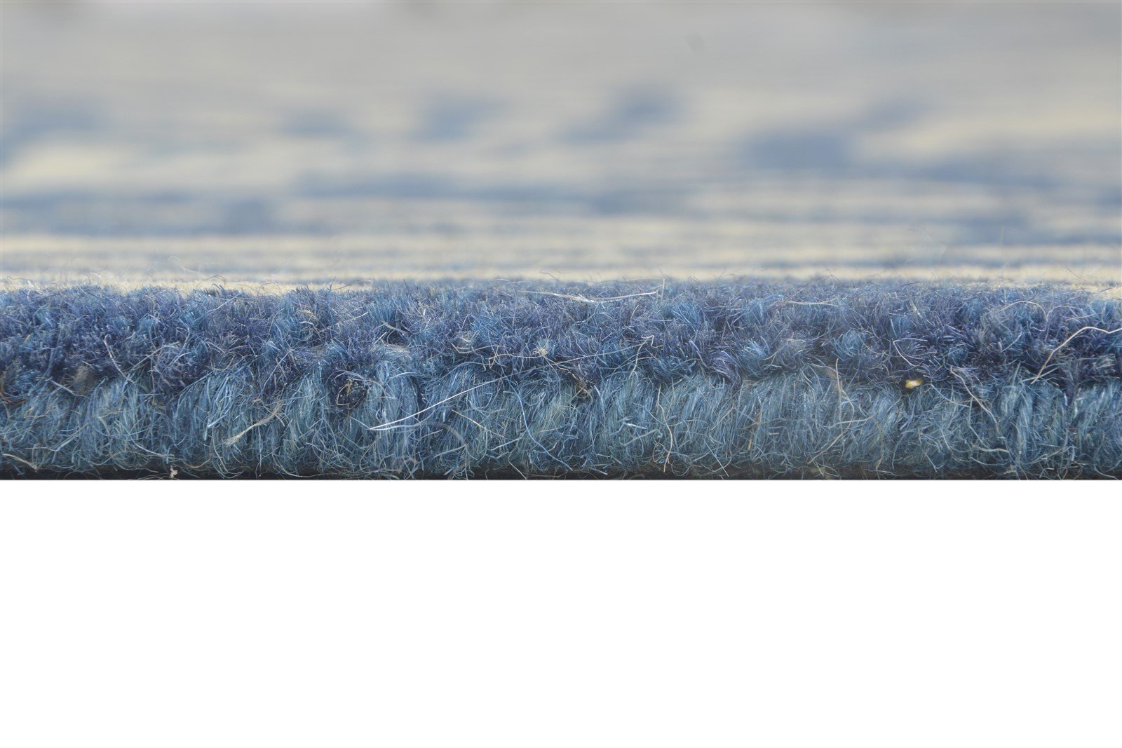 Blue Wool Rug 8' X 11' Modern Hand Tufted French Abstract Large Carpet 7864809259157