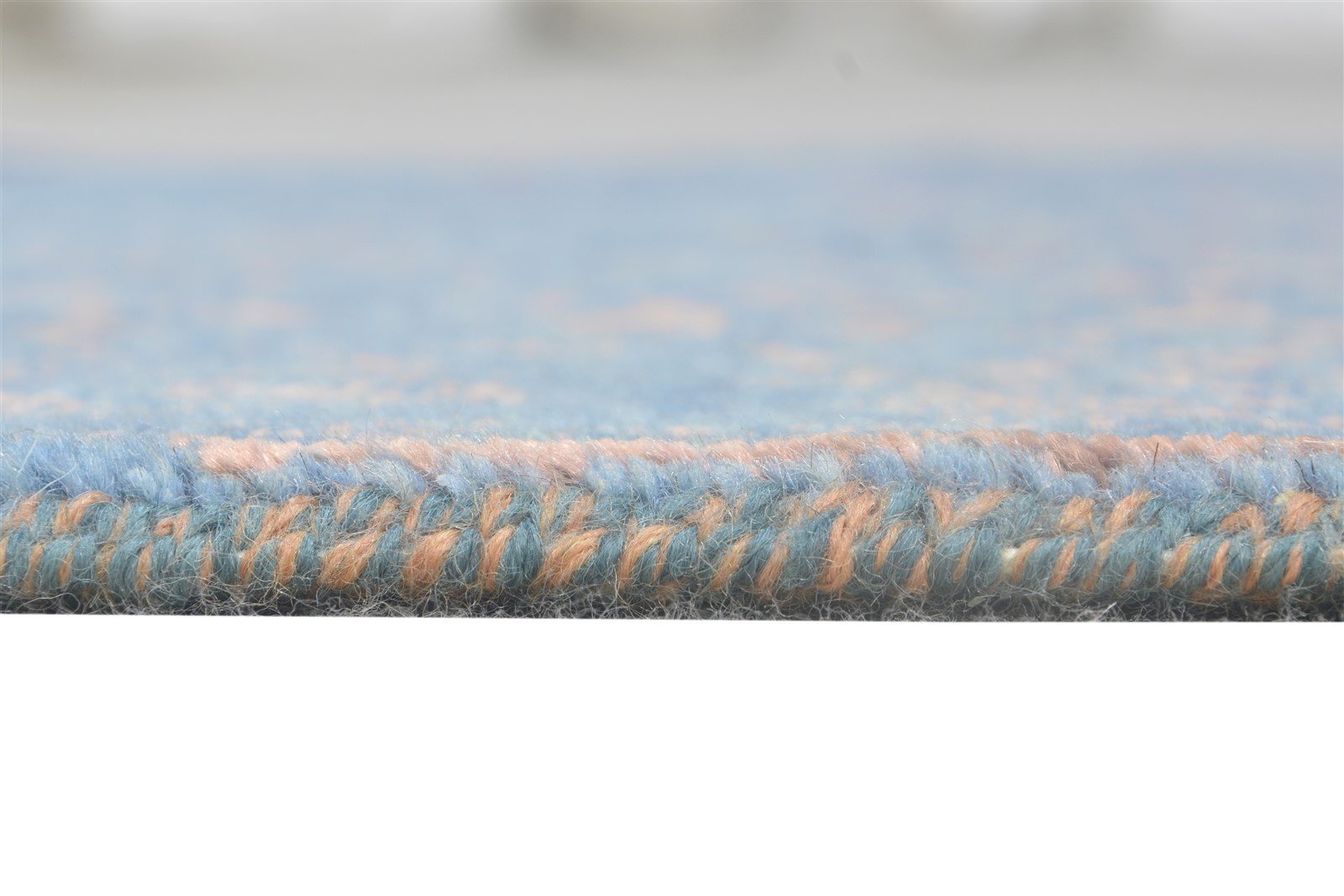 Blue Wool / Silk Rug 2'6"x4 Modern Hand Knotted Oriental Abstract Small Carpet 7864590434453