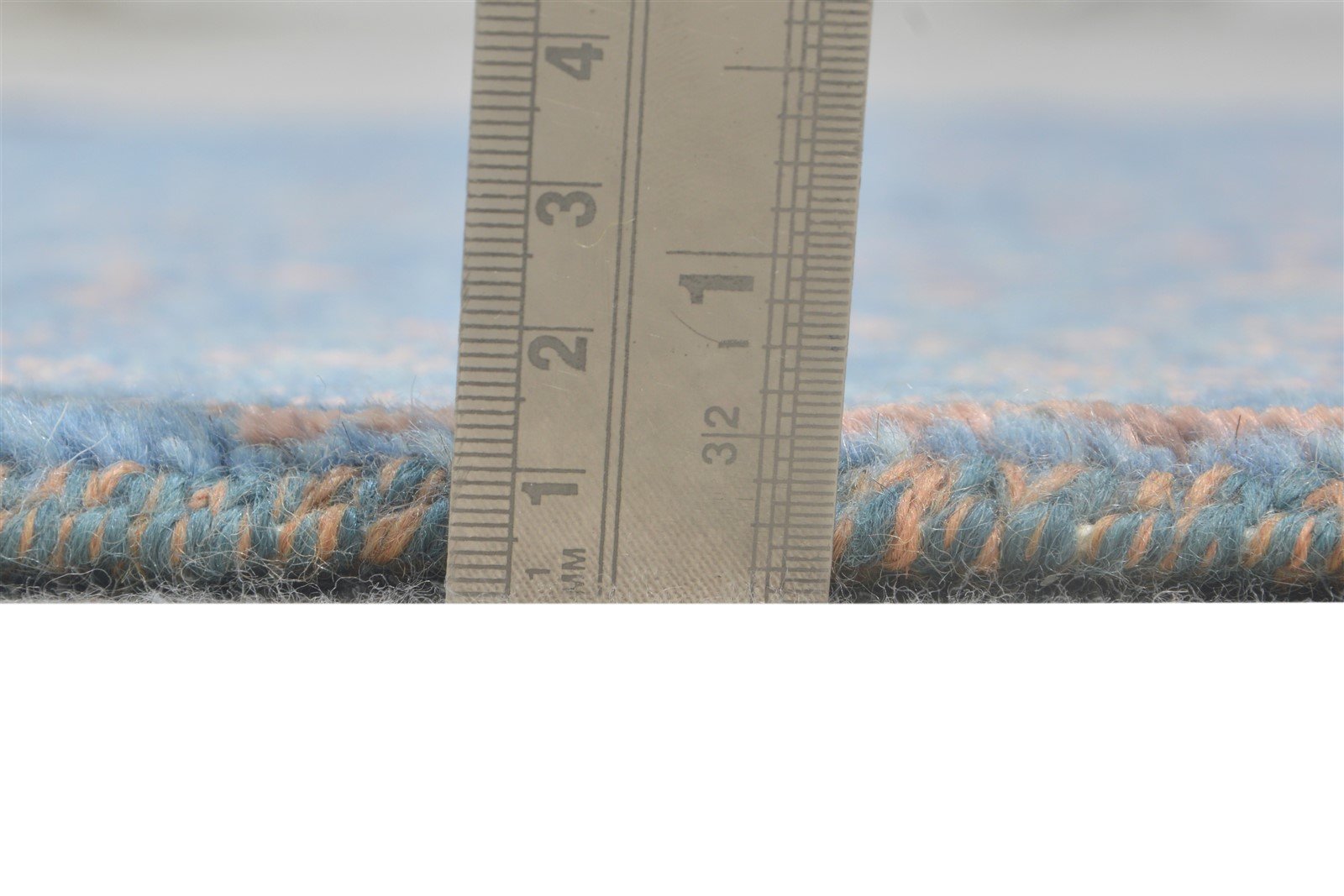 Blue Wool / Silk Rug 2'6"x4 Modern Hand Knotted Oriental Abstract Small Carpet 7864590434453