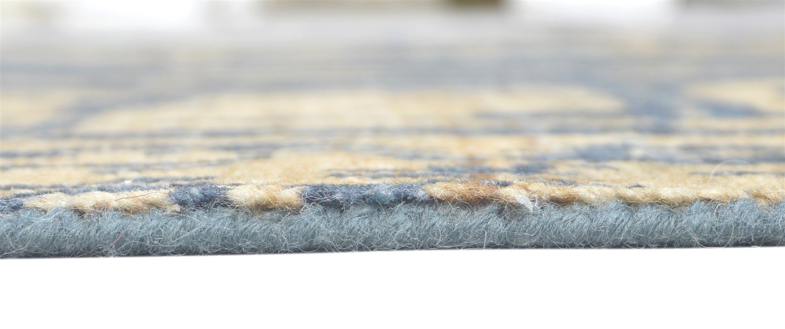 Blue Wool Silk Rug 5X8 Modern Hand Knotted Oriental Abstract Room Size Carpet 7860675838101