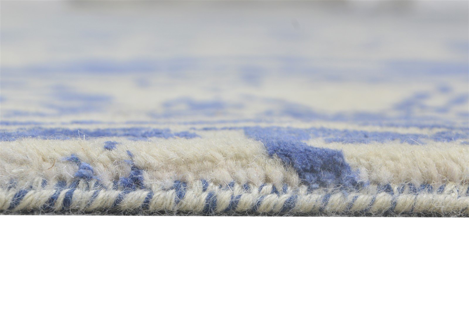 Blue Wool / Silk Rug 9X12 Persian Hand Knotted Oushak Oriental Extra Large 7864614060181