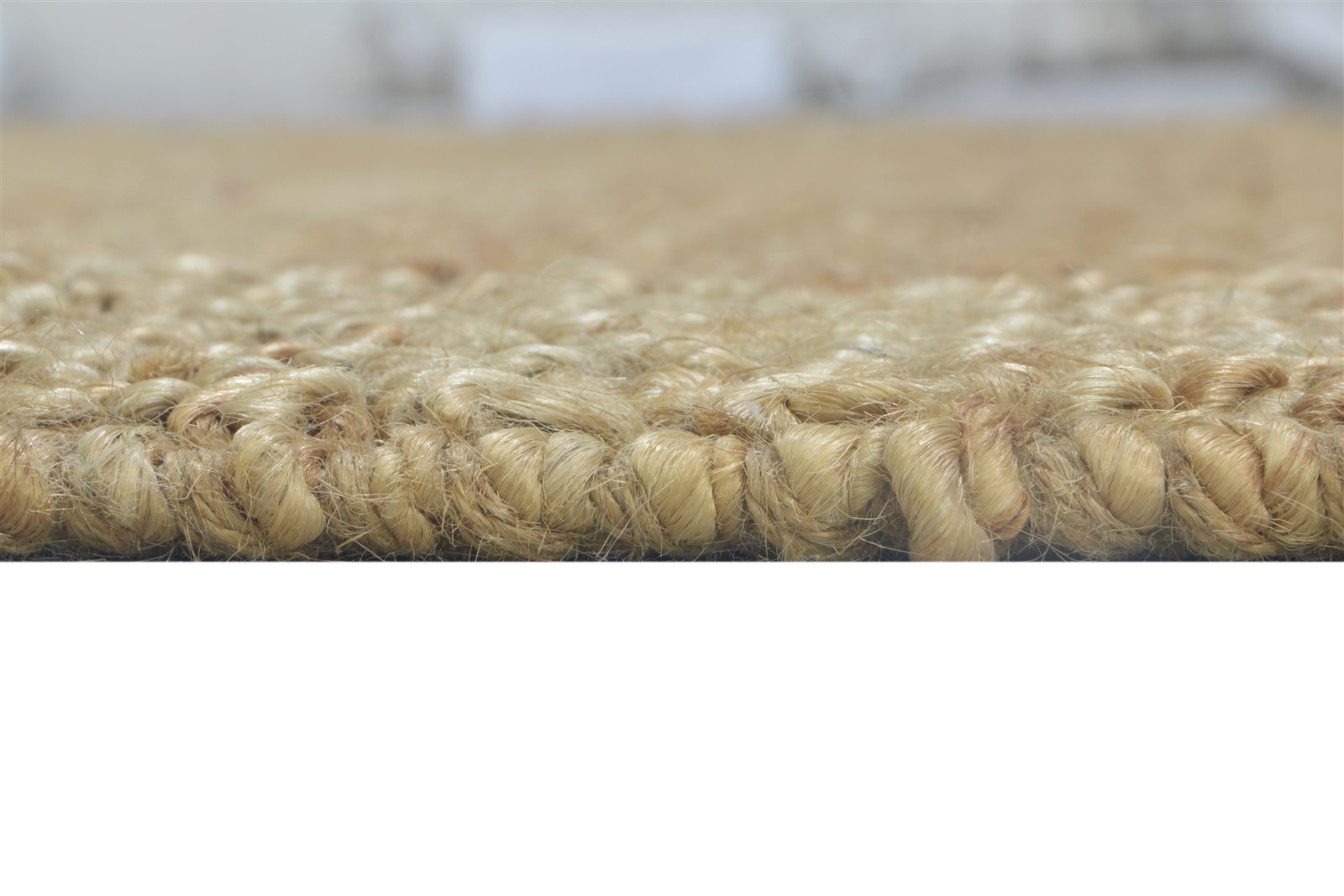 Braided Brown Jute Rug 5' X 8' Modern Scandinavian Bordered Room Size Carpet 7864483676309
