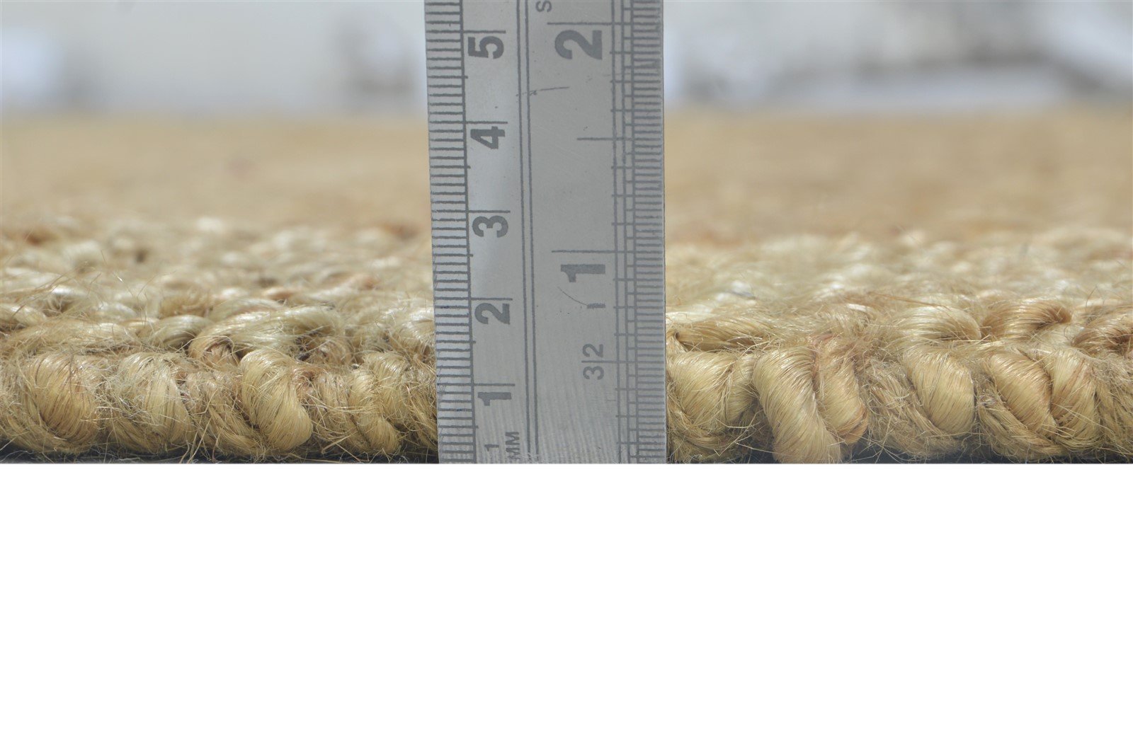 Braided Brown Jute Rug 5' X 8' Modern Scandinavian Bordered Room Size Carpet 7864483676309
