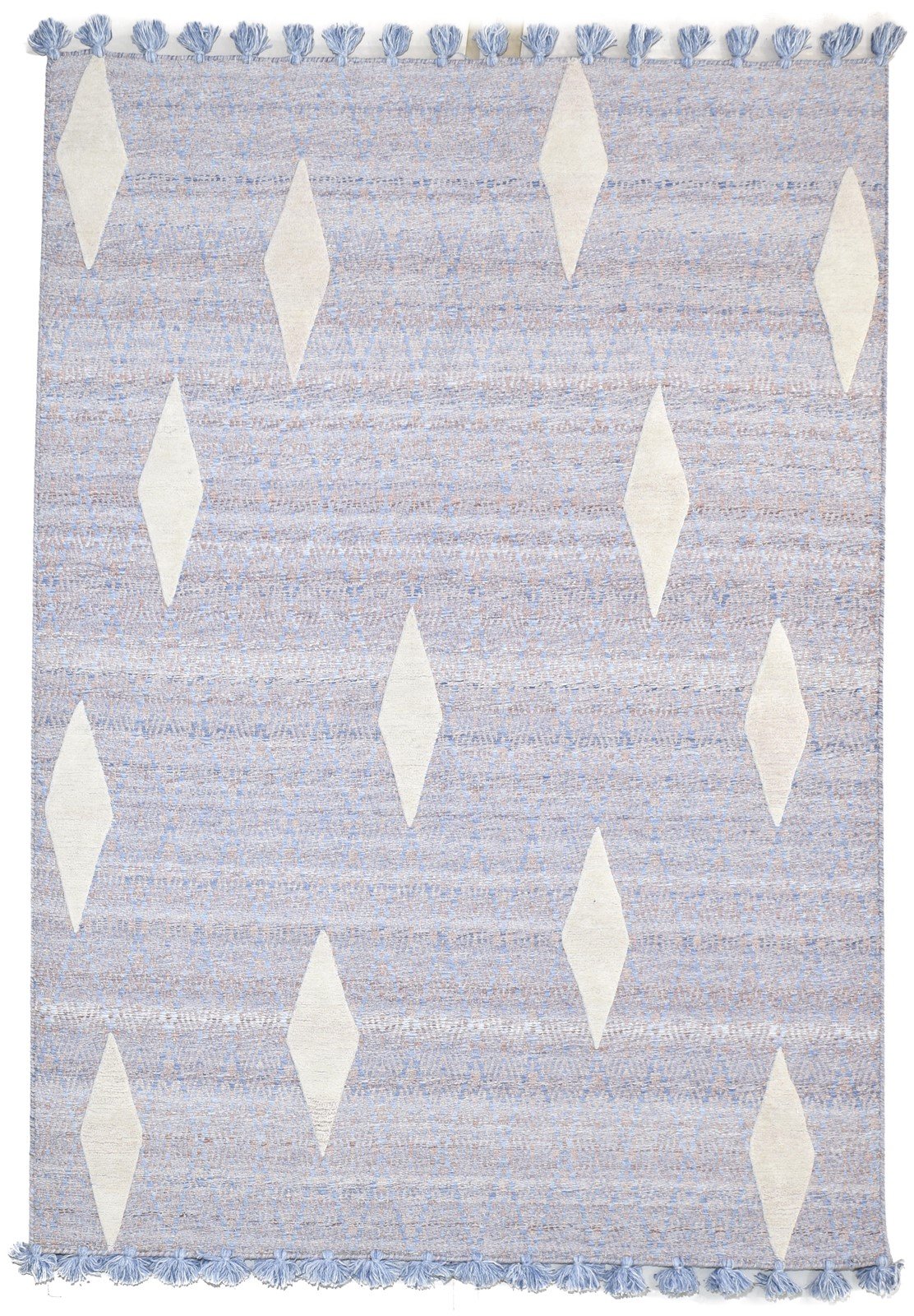 Brena 5X8 Rug Pet Yarn Purple Modern Jacquard Loom Moroccan Diamond   7864164384917