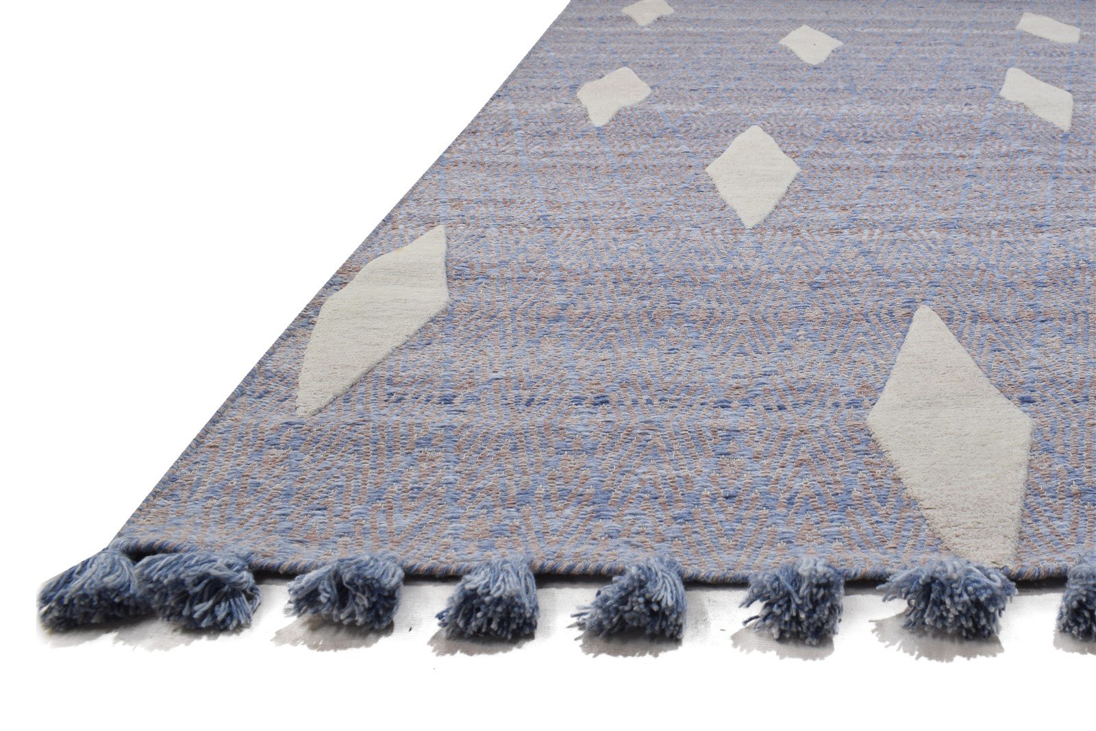 Brena 5X8 Rug Pet Yarn Purple Modern Jacquard Loom Moroccan Diamond   7864164384917