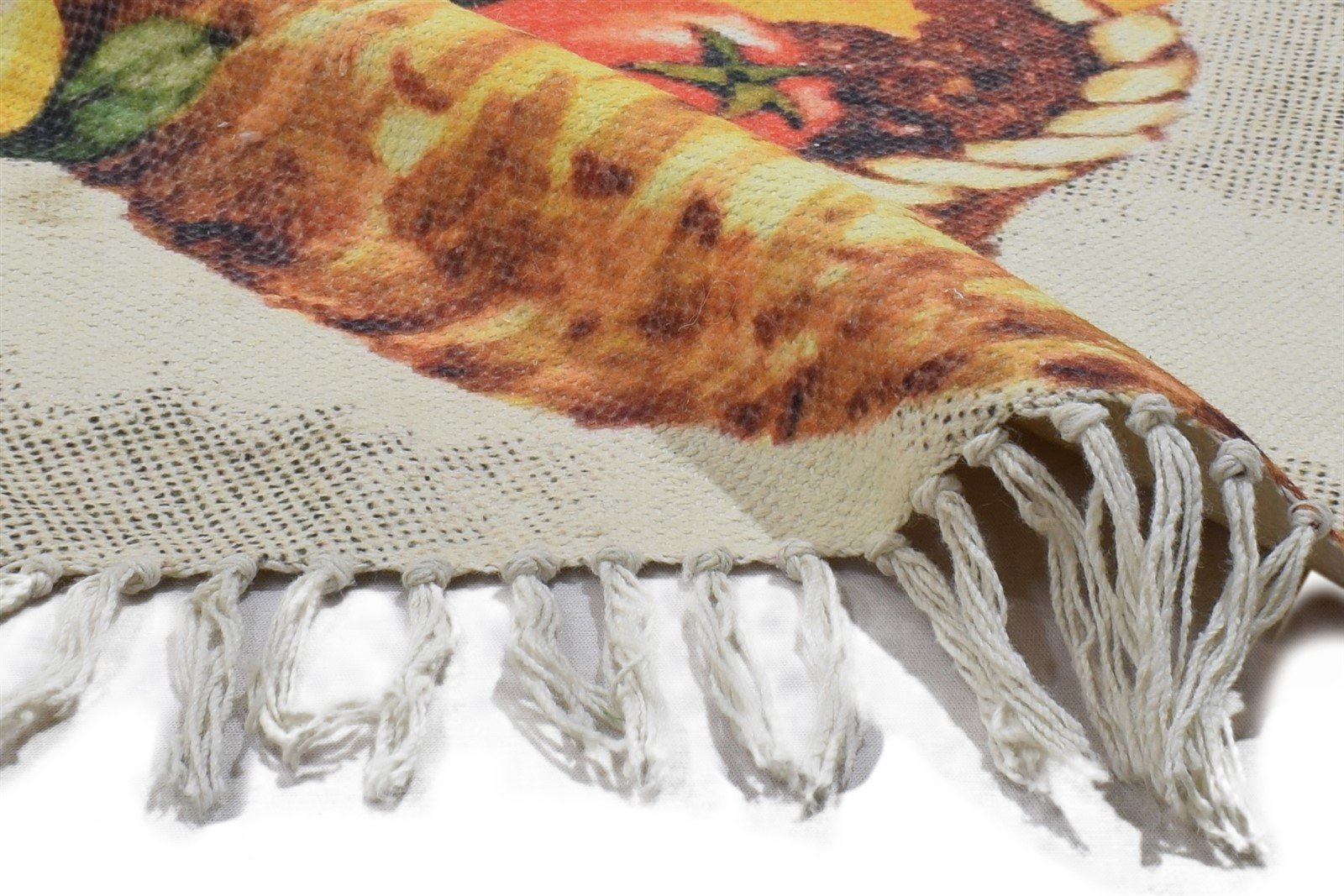 Bridget Wool Ivory Rug 2' X 3' Modern Hand Woven Indian Fruits   7864087871637