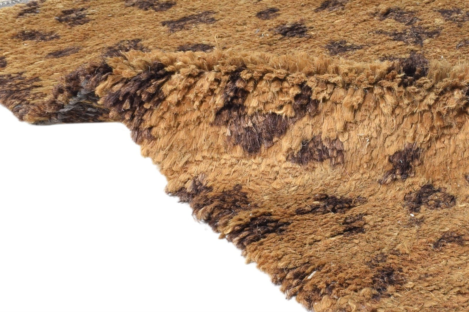 Brown Hemp Rug 2' X 3' Modern Hand Knotted American Abstract Small Carpet 7865141395605