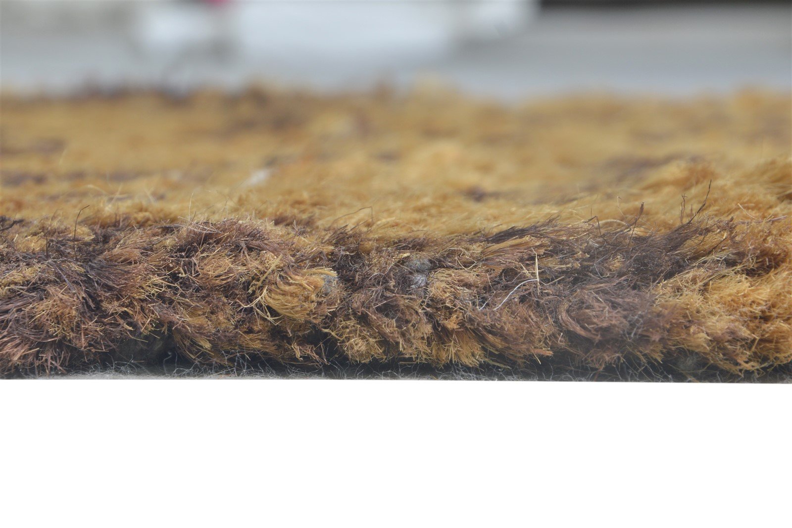 Brown Hemp Rug 2' X 3' Modern Hand Knotted American Abstract Small Carpet 7865141395605