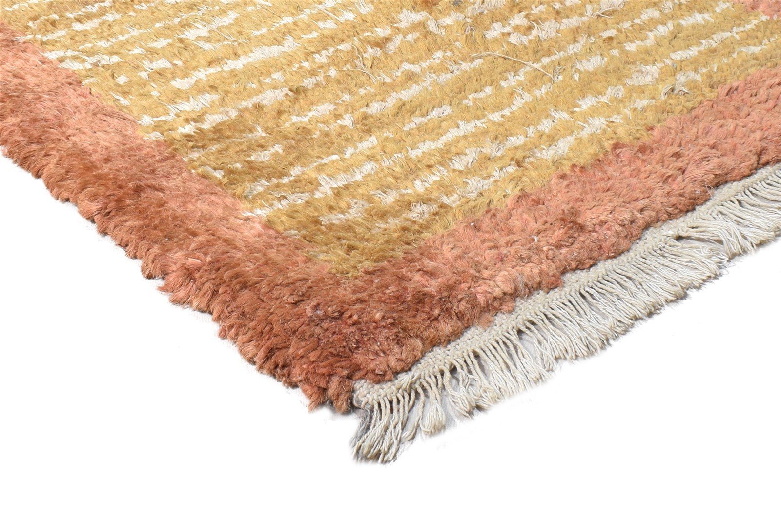 Brown Hemp Rug 2' X 3' Modern Hand Knotted Scandinavian Bordered Small Carpet 7865141559445