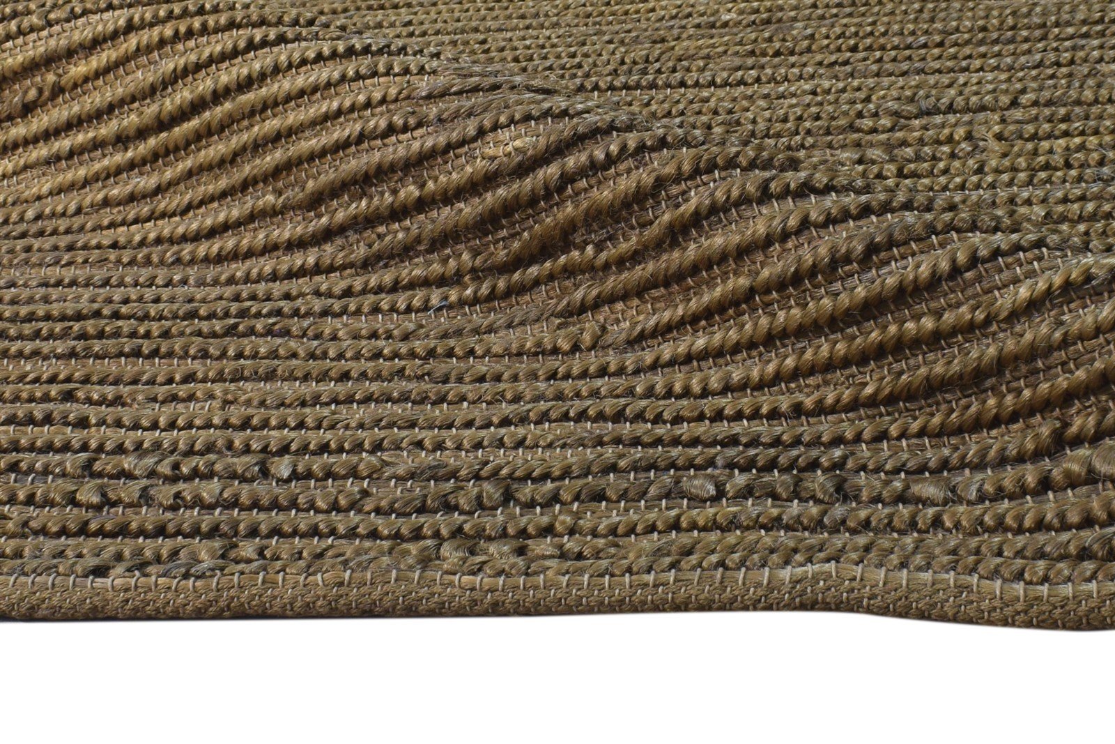 Brown Jute Rug 5' X 6' Persian Hand Woven Scandinavian Oriental Room Size Carpet 7864950456469