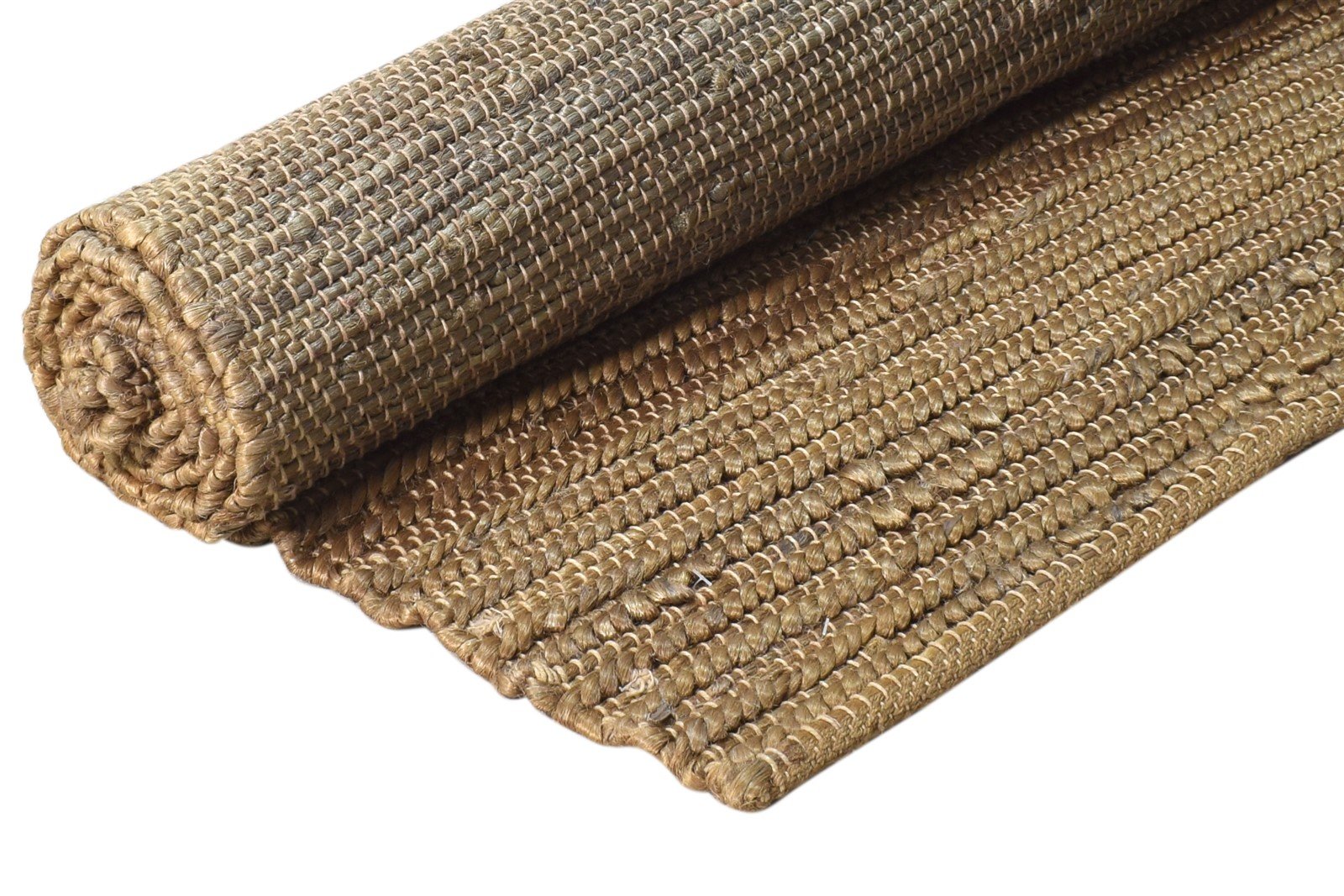 Brown Jute Rug 5' X 6' Persian Hand Woven Scandinavian Oriental Room Size Carpet 7864950456469