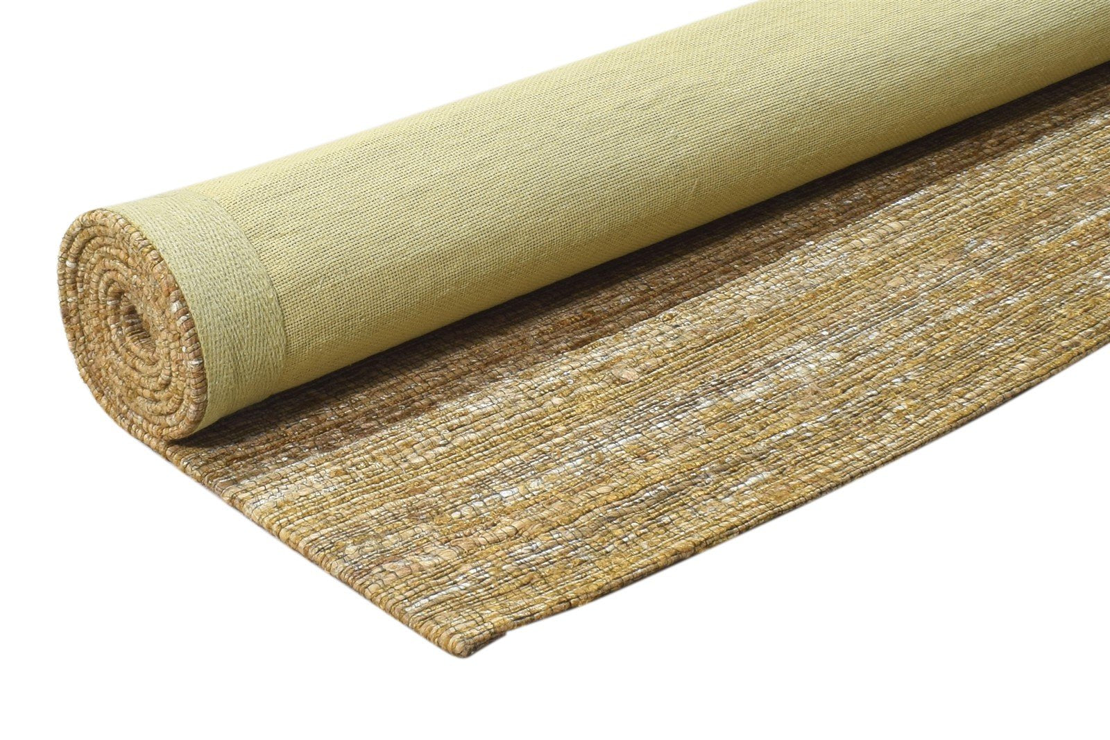 Brown Jute Rug 5' X 7' Modern Jacquard Loom Bohemian Solid Room Size Carpet 7864917786773
