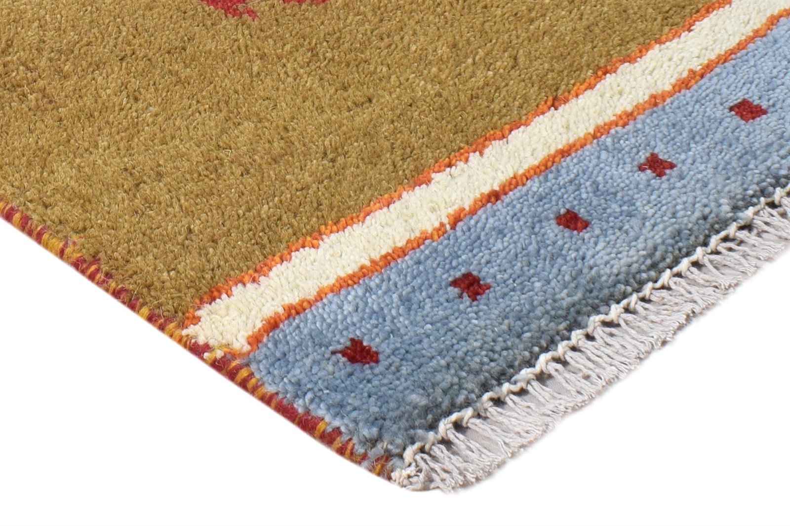Brown Wool Rug 1' X 2' Persian Hand Knotted Southwestern Tribal Small Carpet 7865185304725