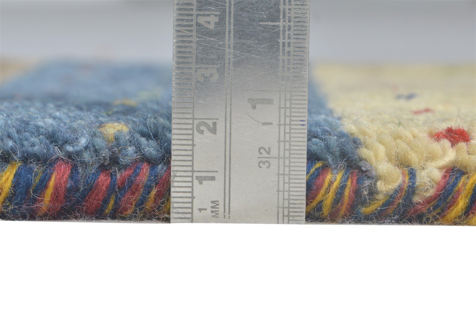 Maddie Brown Wool Rug 1' X 2' Southwestern Hand Knotted Gabbeh Striped 7865082478741