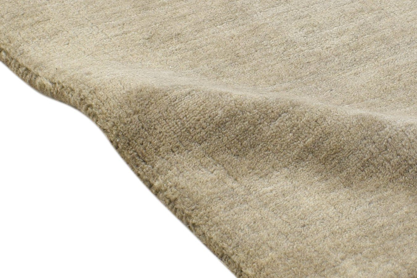 Brown Wool Rug 2' X 2' Modern Handloom Scandinavian Solid Small Carpet 7864126931093