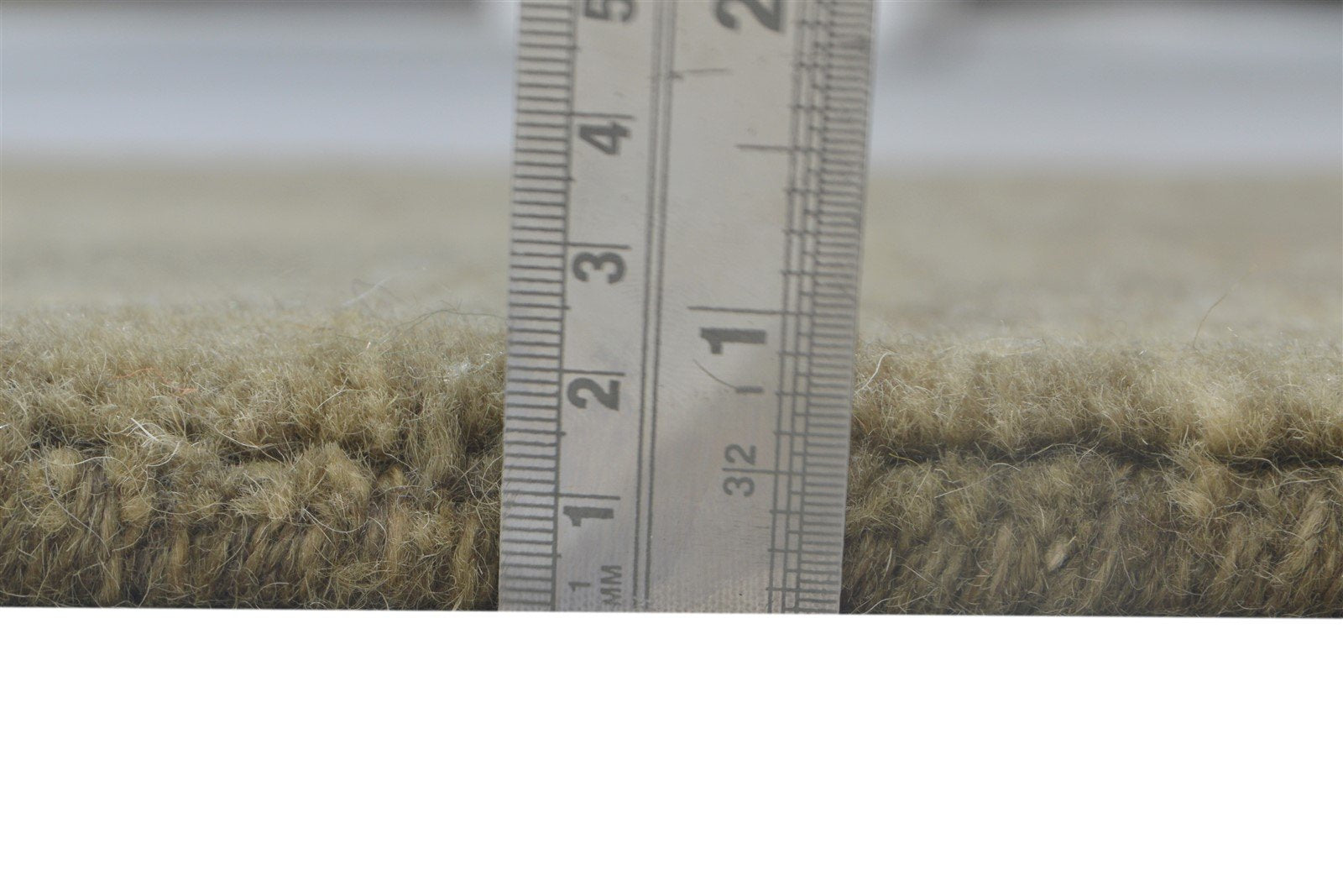 Brown Wool Rug 2' X 2' Modern Handloom Scandinavian Solid Small Carpet 7864126931093