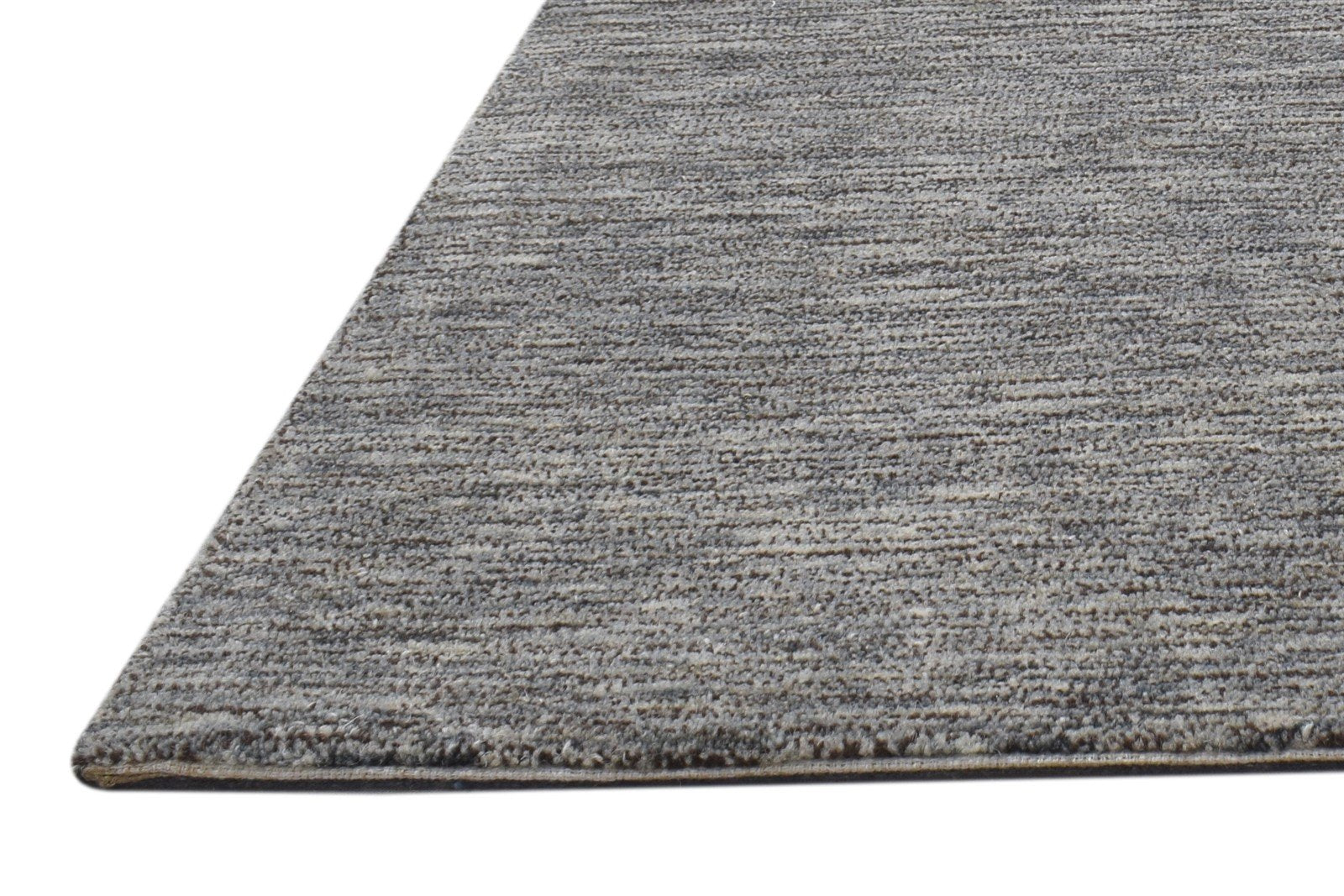 Brown Wool Rug 2' X 3' Modern Hand Tufted Scandinavian Solid Small Carpet 7864134992021