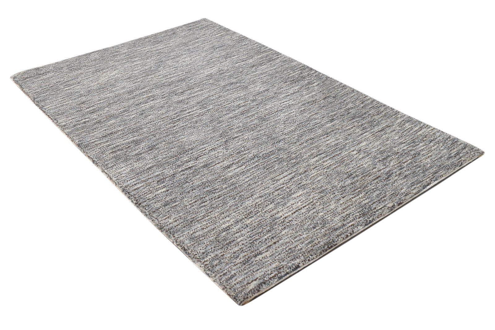 Brown Wool Rug 2' X 3' Modern Hand Tufted Scandinavian Solid Small Carpet 7864134992021