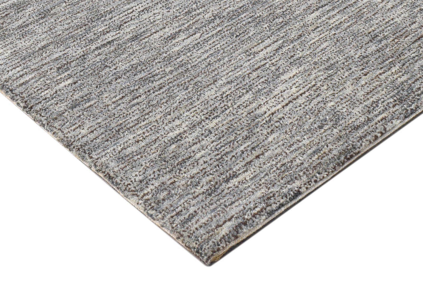 Brown Wool Rug 2' X 3' Modern Hand Tufted Scandinavian Solid Small Carpet 7864134992021
