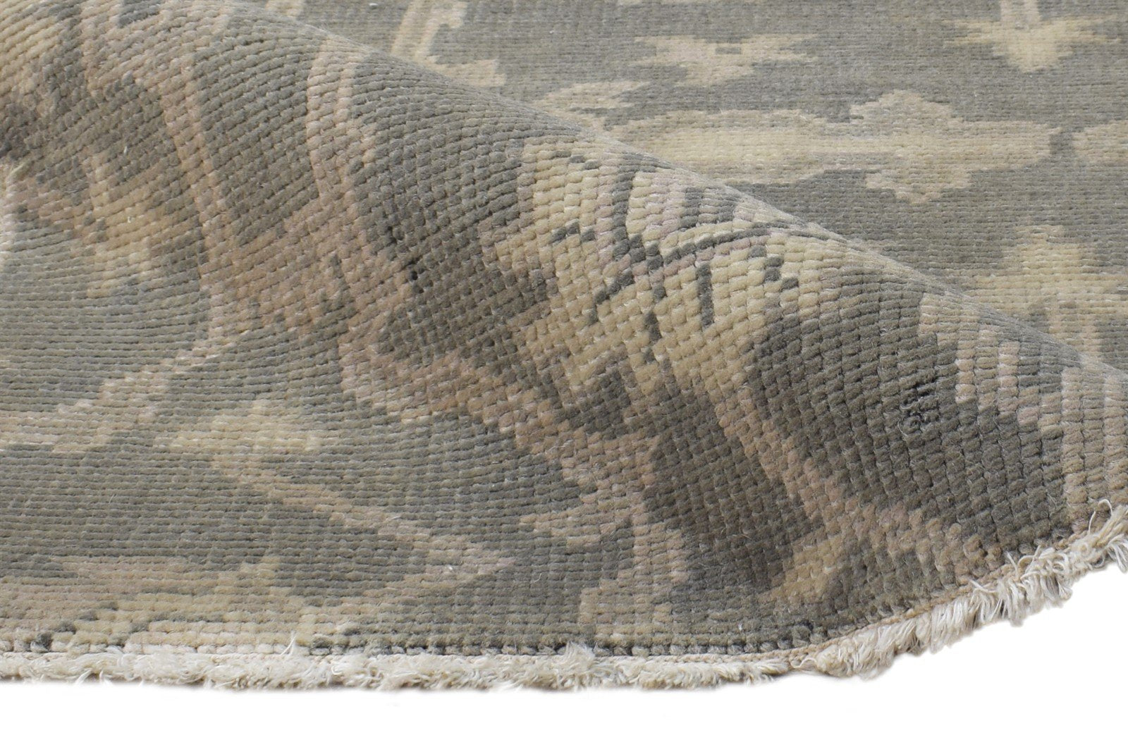 Brown Wool Rug 2' X 3' Persian Hand Knotted Oushak Oriental Small Carpet 7865143591061