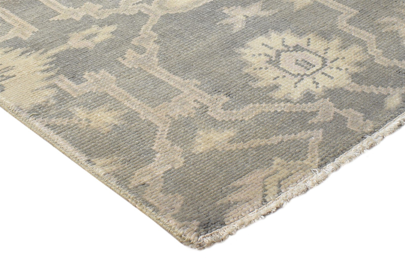 Brown Wool Rug 2' X 3' Persian Hand Knotted Oushak Oriental Small Carpet 7865143591061