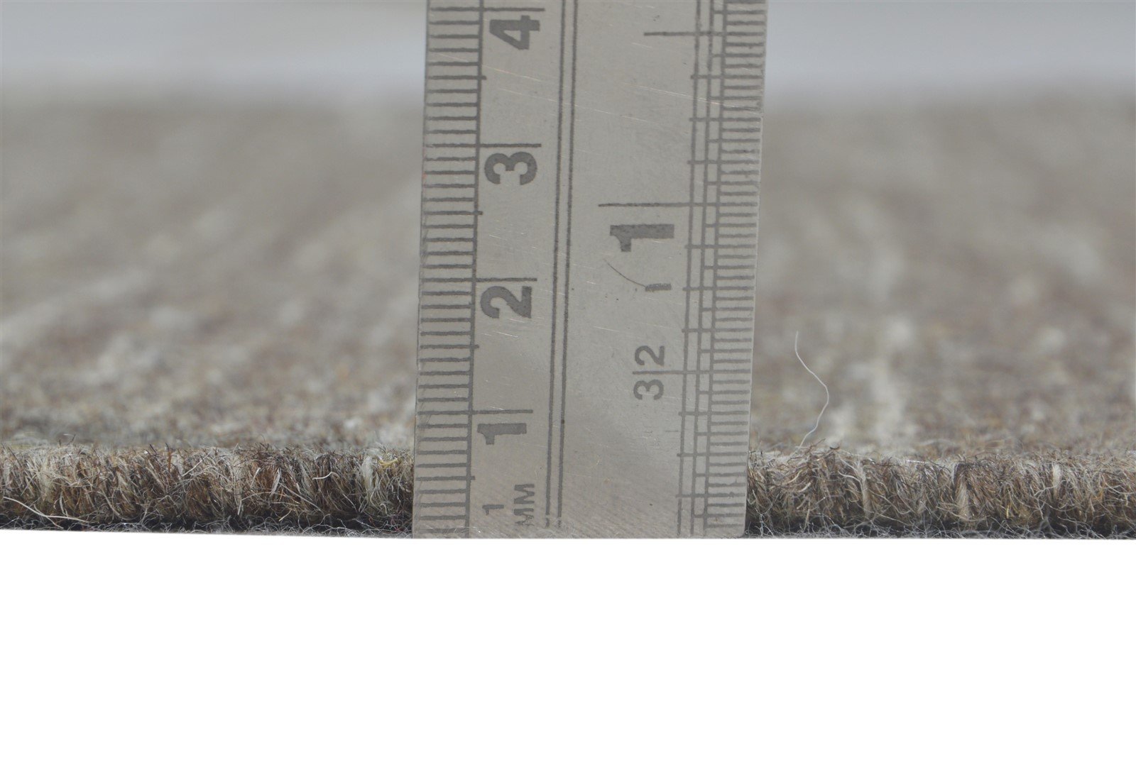 Brown Wool Rug 3' X 4' Modern Dhurrie Scandinavian Solid Small Carpet 7865168887957