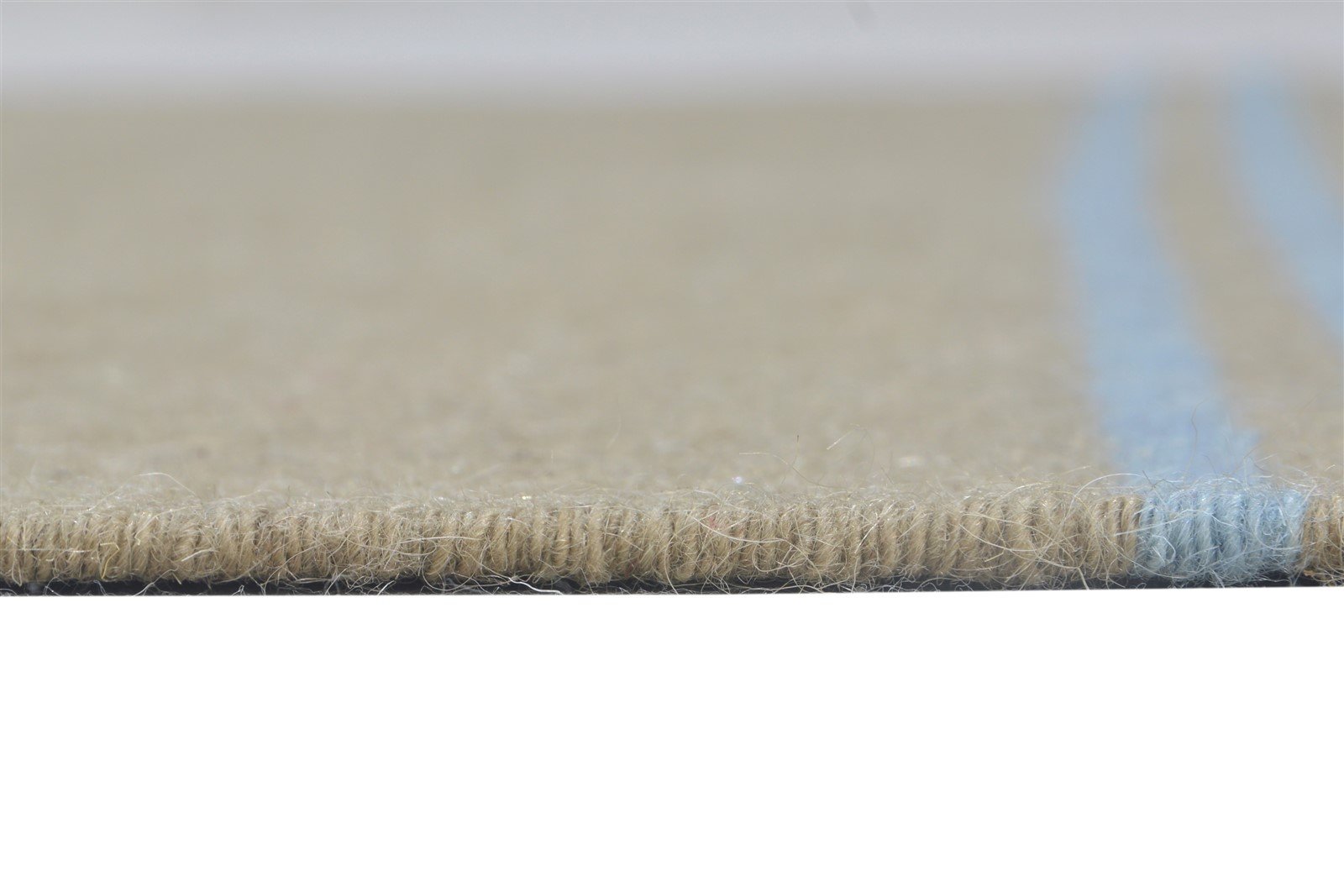 Brown Wool Rug 3' X 5' Modern Dhurrie Scandinavian Striped Small Carpet 7864989679765