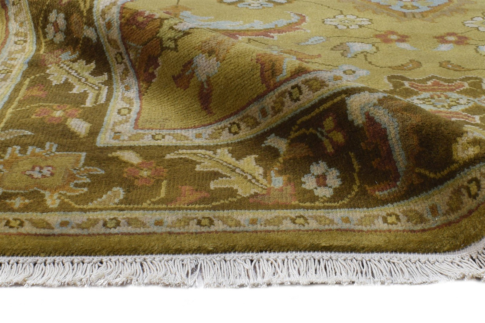 Brown Wool Rug 4' X 5' Persian Hand Knotted Oushak Oriental Room Size Carpet 7865108398229