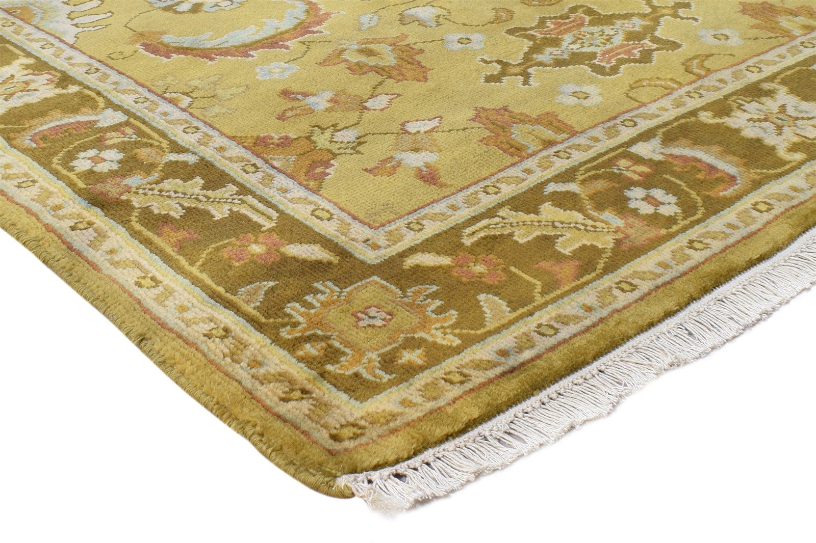 Brown Wool Rug 4' X 5' Persian Hand Knotted Oushak Oriental Room Size Carpet 7865108398229