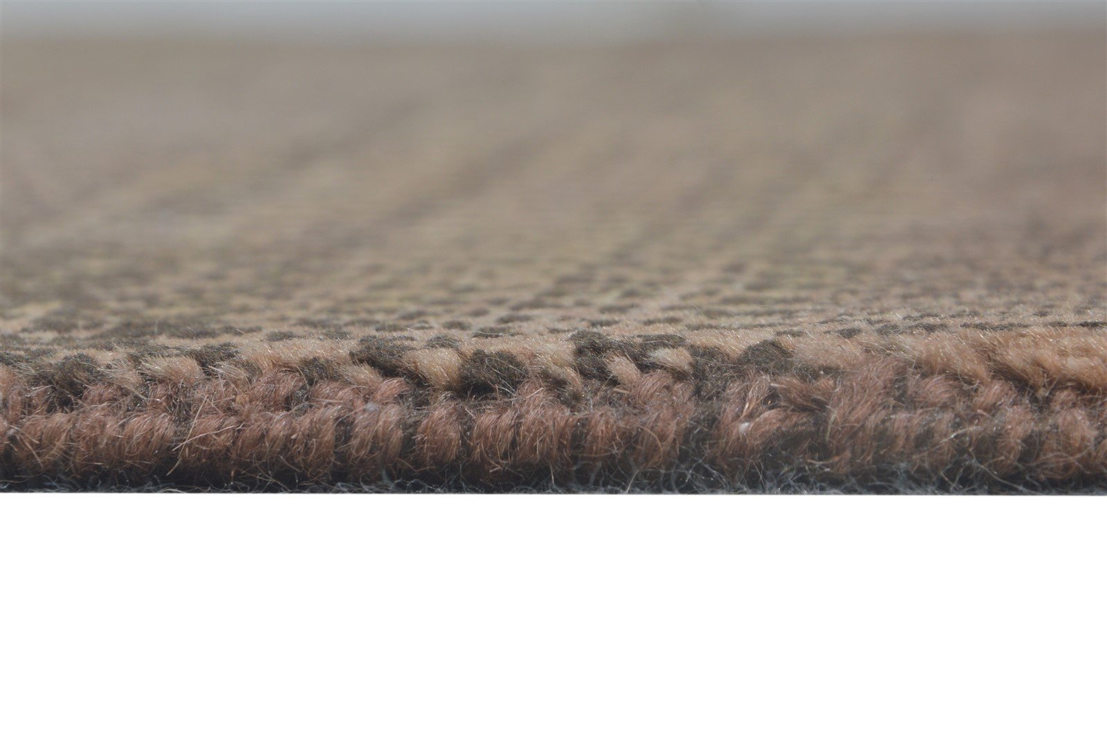 Brown Wool Rug 4' X 6' Modern Hand Knotted Agra Grass Trellis Room Size Carpet 7865148440725