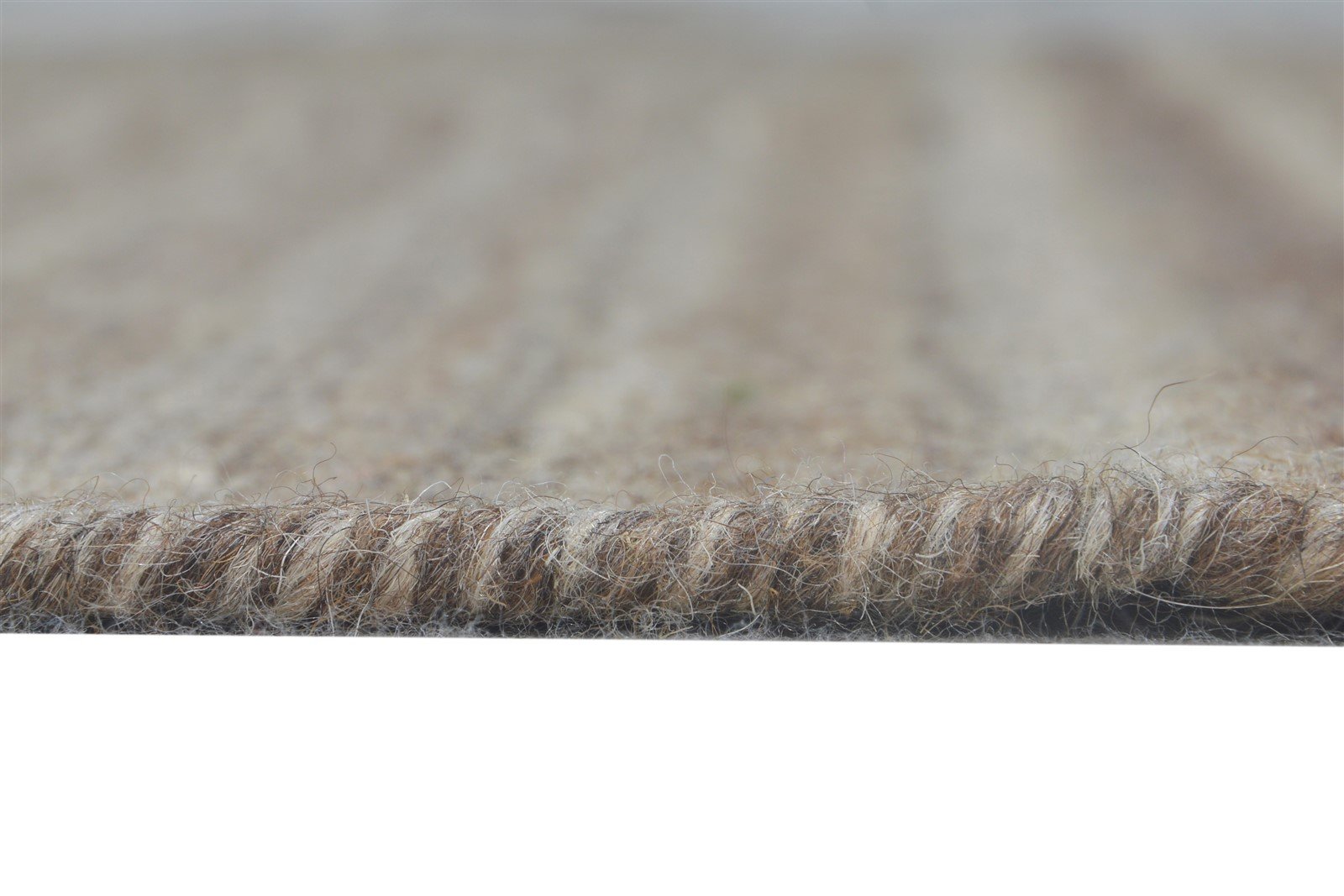 Brown Wool Rug 5' X 8' Modern Dhurrie Scandinavian Striped Room Size Carpet 7865170002069
