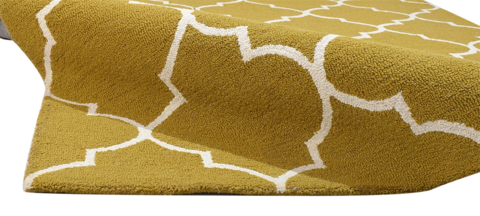 Brown Wool Rug 5' X 8' Modern Hand Tufted Moroccan Trellis Room Size Carpet 7860684292245