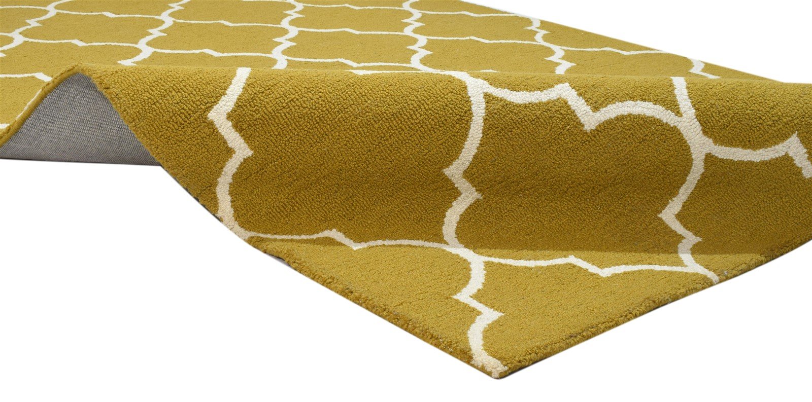 Brown Wool Rug 5' X 8' Modern Hand Tufted Moroccan Trellis Room Size Carpet 7860684292245