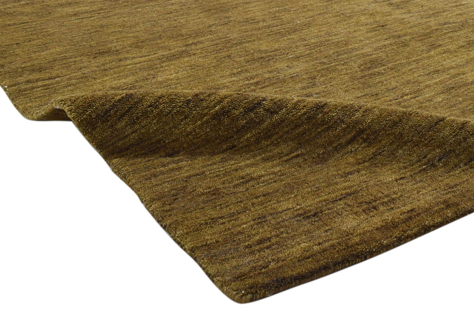Brown Wool Rug 5' X 8' Modern Handloom Scandinavian Solid Room Size Carpet 7860701134997