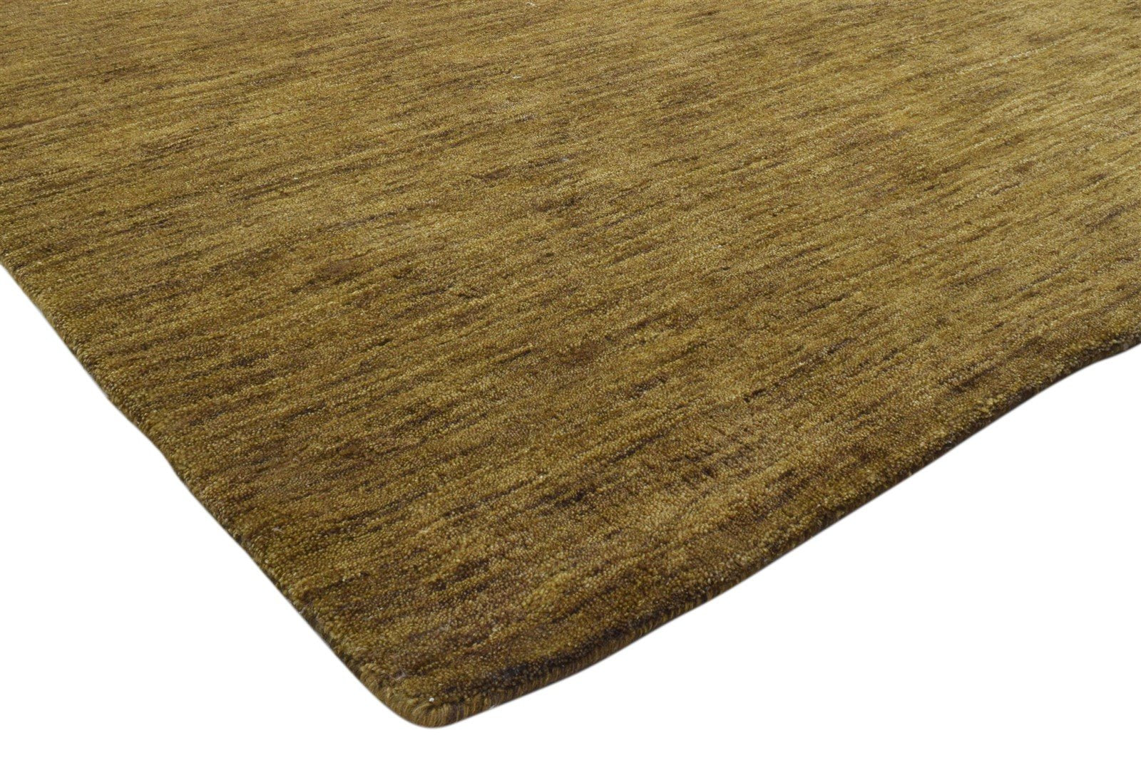 Brown Wool Rug 5' X 8' Modern Handloom Scandinavian Solid Room Size Carpet 7860701134997
