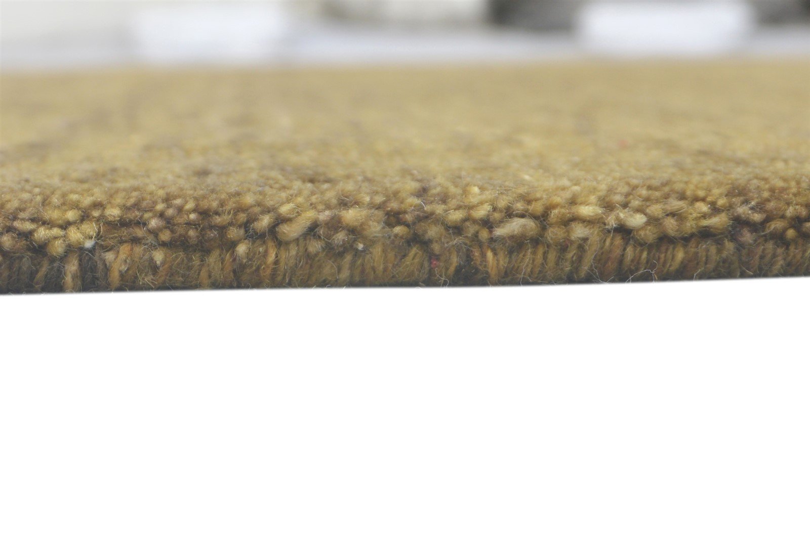 Brown Wool Rug 5' X 8' Modern Handloom Scandinavian Solid Room Size Carpet 7860701134997