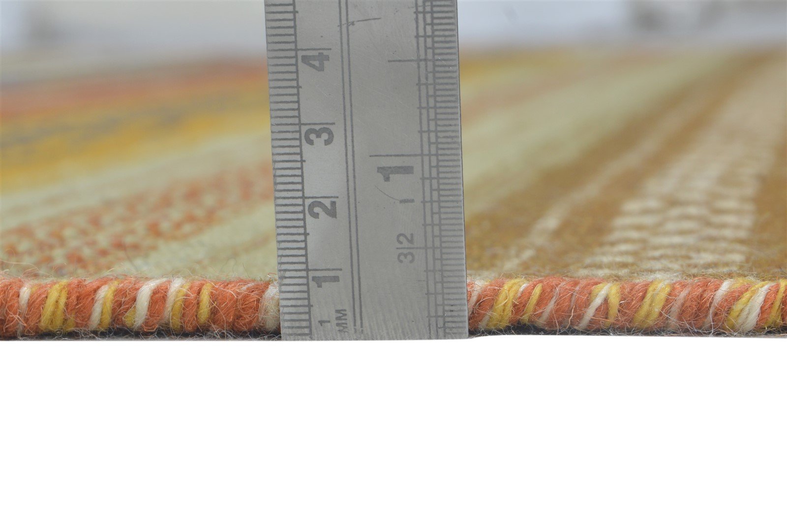 Lind Brown Wool Rug 6' X 10' Modern Dhurrie Bohemian Striped 7865022709909
