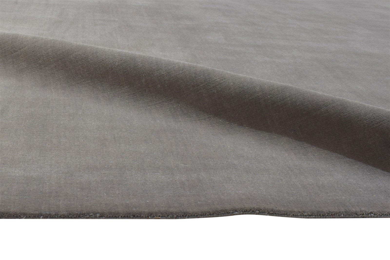 Brown Wool Rug 6' X 9' Modern Hand Woven Scandinavian Solid Large Carpet 7864180867221