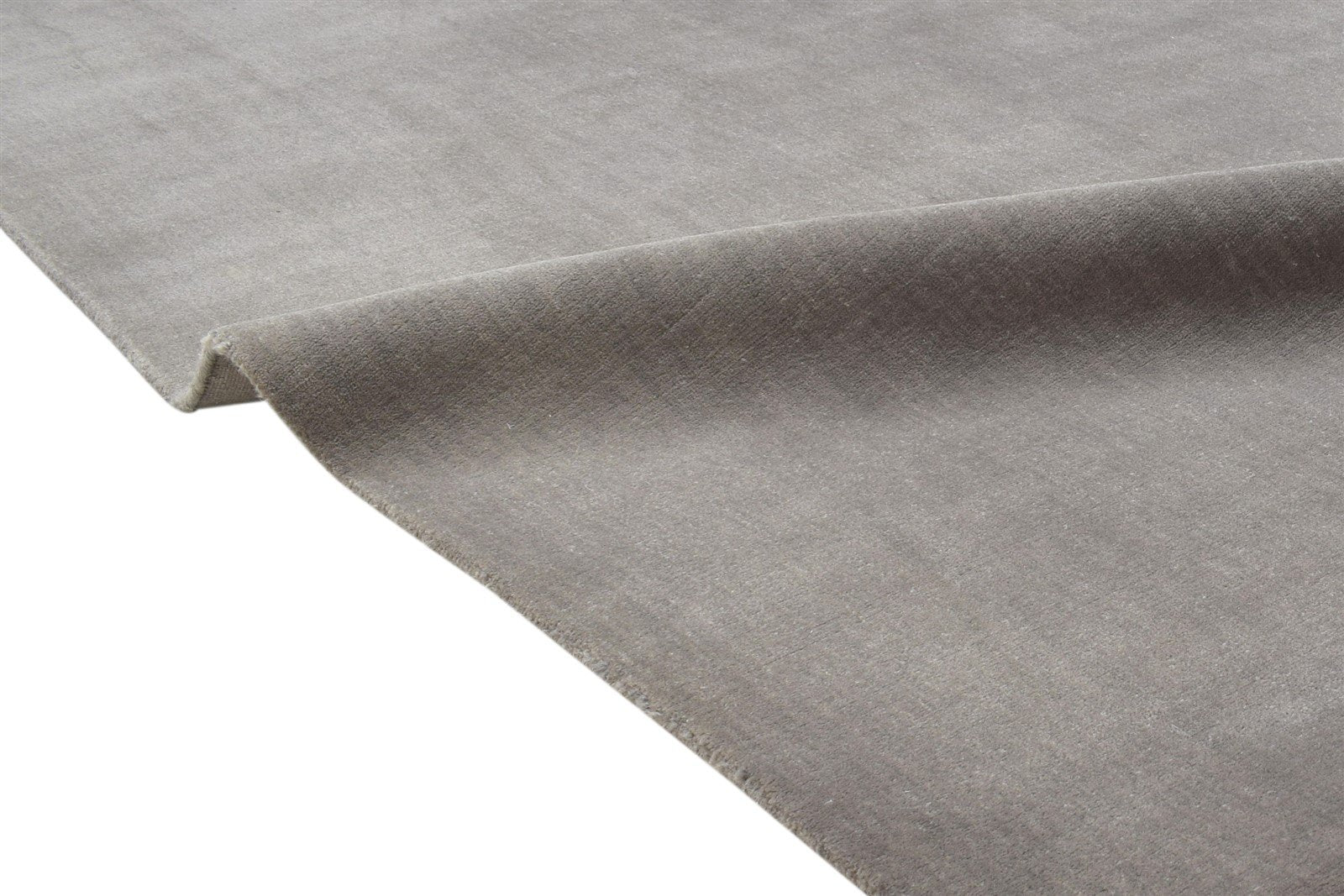 Brown Wool Rug 6' X 9' Modern Hand Woven Scandinavian Solid Large Carpet 7864180867221
