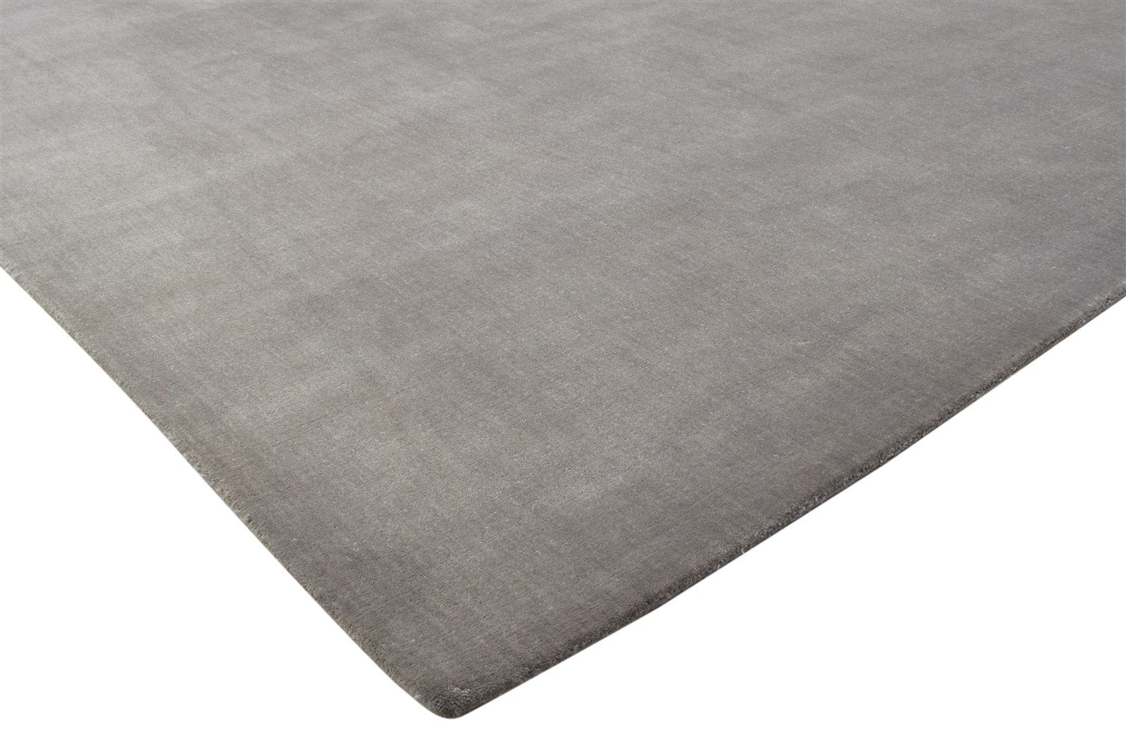 Brown Wool Rug 6' X 9' Modern Hand Woven Scandinavian Solid Large Carpet 7864180867221