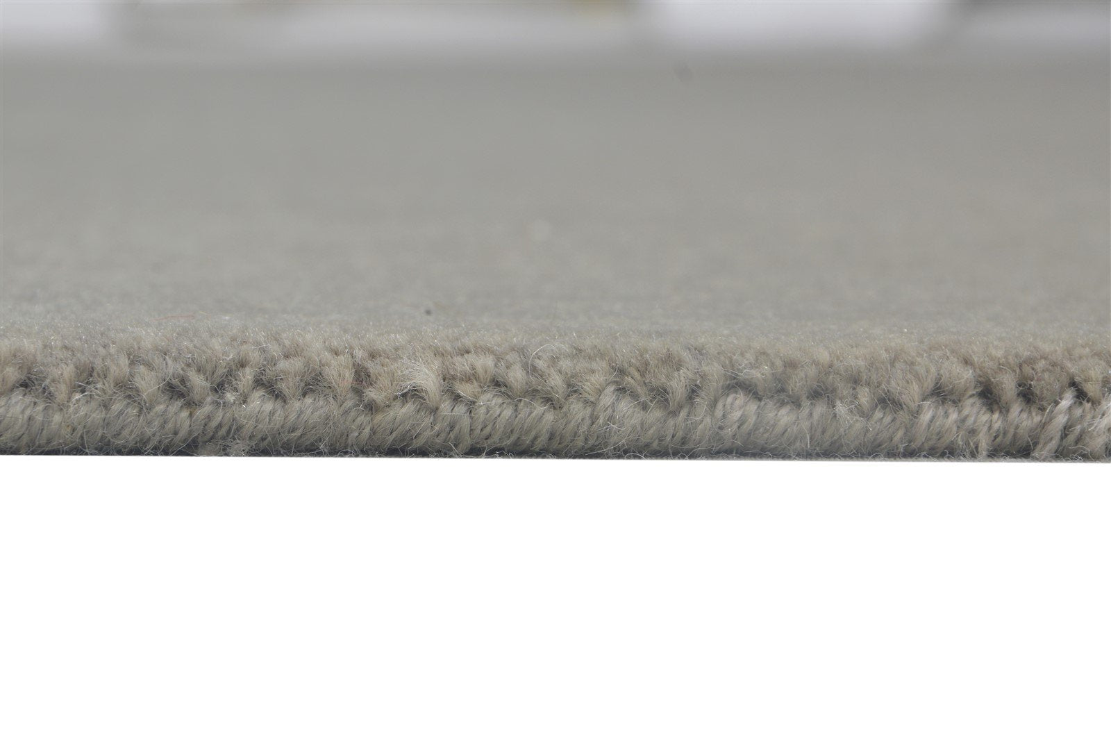 Brown Wool Rug 6' X 9' Modern Hand Woven Scandinavian Solid Large Carpet 7864180867221