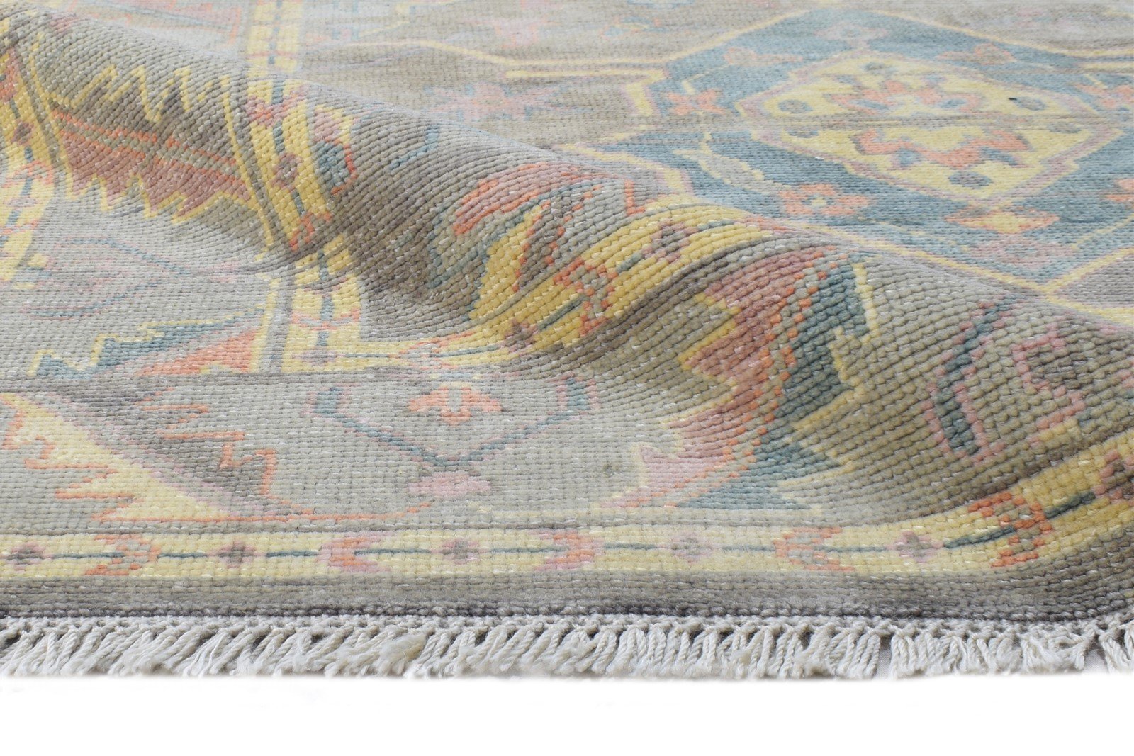 Brown Wool Rug 8' X 10' Persian Hand Knotted Oushak Oriental Large Carpet 7864625594517