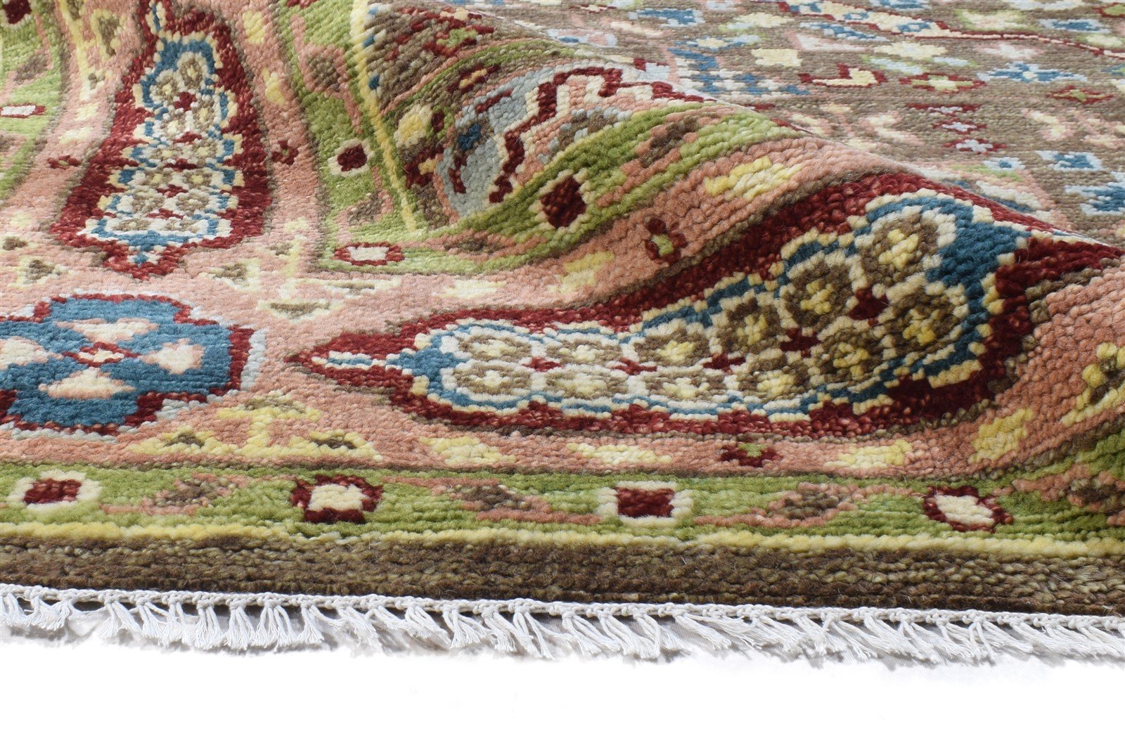 Brown Wool Rug 8' X 12' Persian Hand Knotted Khotan Oriental Large Carpet 7864971362453